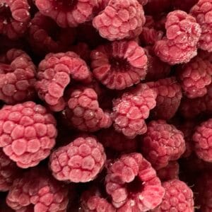 Rokkedysse frosne hindbær 2 kg afhentning 11. dec. på Rokkedyssegaard (kl. 10-17)